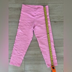 Booty by Brabants Pink Textured Leggings - OS - EUC